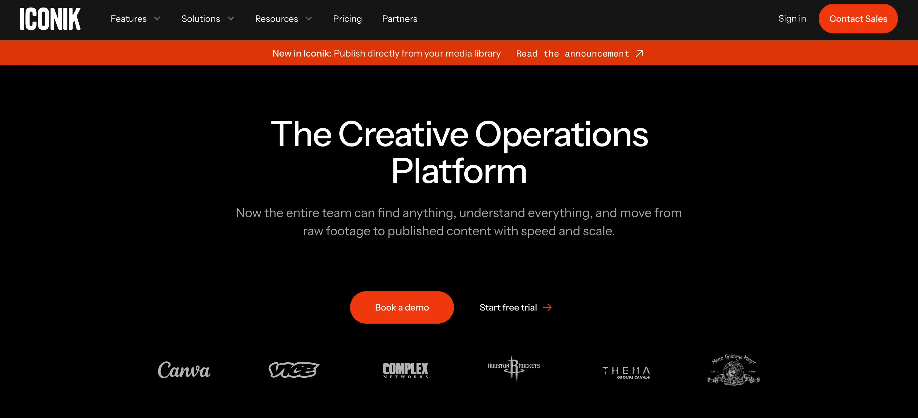 Iconik's media asset management interface unifying libraries across storage